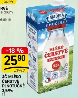 Flop Madeta mléko čerstvé plnotučné nabídka