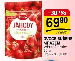 Flop Emco jahody plátky sušené mrazem nabídka