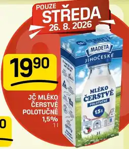 Flop Madeta mléko čerstvé polotučné nabídka