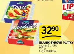 Flop Blanik sýrové plátky nabídka