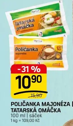 Flop Ograna poličanka majonéza tatarská omáčka nabídka
