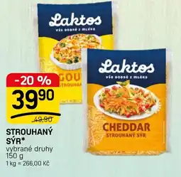 Flop Laktos strouhaný sýr nabídka