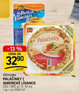 Flop Alimpex palačinky | americké lívance nabídka