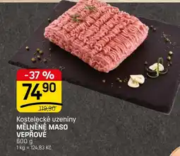 Flop Kostelecké uzeniny Mělněné maso vepřové nabídka