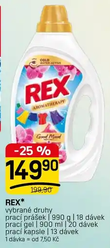 Flop rex vybrané druhy prací prášek prací gel prací kapsle nabídka
