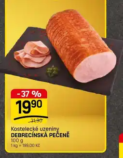 Flop Kostelecké uzeniny debrecínská pečeně nabídka