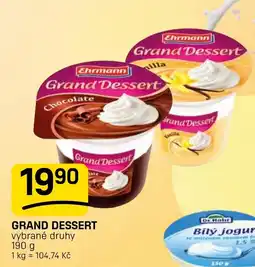 Flop Grand dessert nabídka