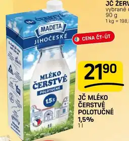 Flop Madeta mléko čerstvé polotučné nabídka