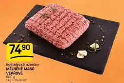 Flop Kostelecké uzeniny mělněné maso vepřové nabídka