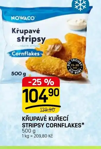 Nowaco křupavé kuřecí stripsy cornflakes