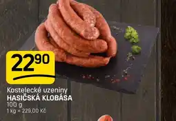 Flop Kostelecké uzeniny hasičská klobása nabídka