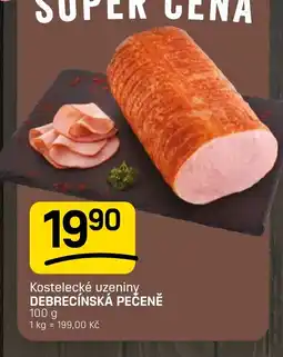 Flop Kostelecké uzeniny debrecínská pečeně nabídka