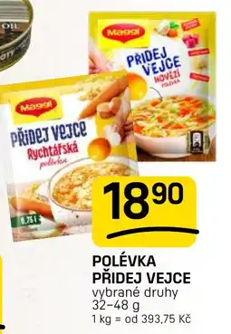 Flop Maggi polévka přidej vejce nabídka