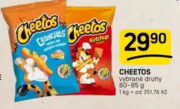 Flop Cheetos vybrané druhy nabídka