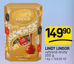 Flop Lindt lindor vybrané druhy nabídka