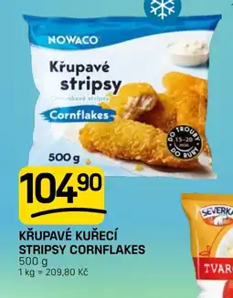 Flop Nowaco křupavé kuřecí stripsy cornflakes nabídka