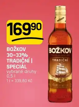 Flop Božkov tradiční nabídka