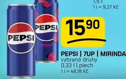 Flop Pepsi | 7up | Mirinda nabídka