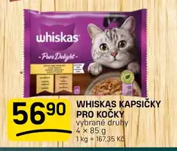 Flop Whiskas kapsičky pro kočky vybrané druhy nabídka