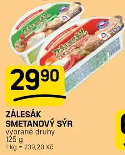 Flop Zálesák smetanový sýr nabídka