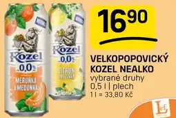 Flop Kozel nealko nabídka