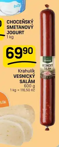 Flop Krahulík vesnický salám nabídka