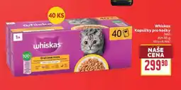 Billa Whiskas Kapsičky pro kočky želé 40× nabídka
