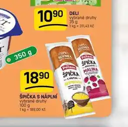 Flop ŠPIČKA S NÁPLNÍ vybrané druhy KREMOWO nabídka