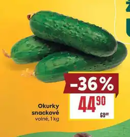 Billa Okurky snackové volné nabídka