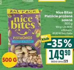 Billa Nice Bites Pistácie pražené klub solené nabídka