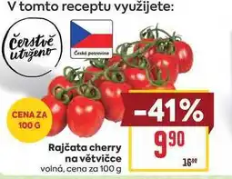 Billa Rajčata cherry na větvičce volná, cena za nabídka
