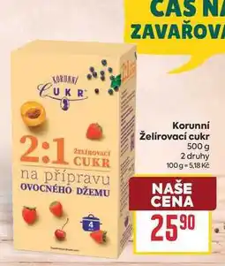 Billa Korunní Želírovací cukr nabídka