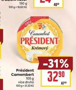 Billa Président Camembert nabídka