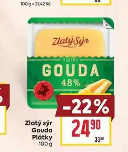 Billa Zlatý sýr Gouda Plátky nabídka