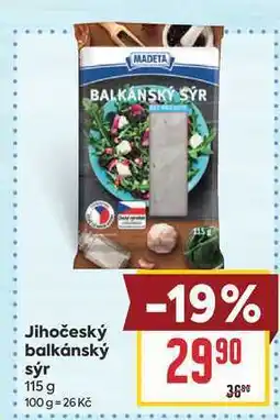 Billa Jihočeský balkánský sýr nabídka