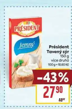 Billa Président Tavený sýr nabídka