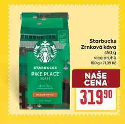 Billa Starbucks Zrnková káva nabídka