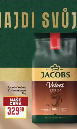 Billa Jacobs Velvet Zrnková káva nabídka