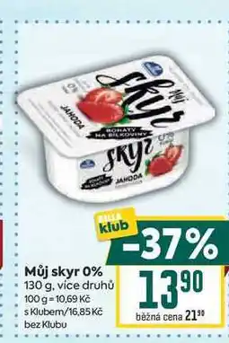 Billa Můj skyr 0% nabídka