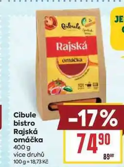 Billa Cibule bistro Rajská omáčka nabídka