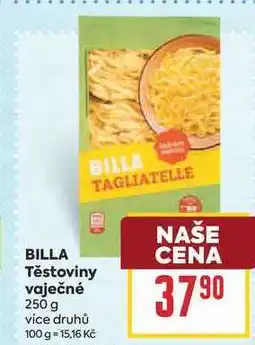 Billa BILLA Těstoviny vaječné nabídka