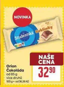 Billa Orion Čokoláda od nabídka
