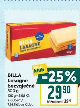 Billa BILLA Lasagne bezvaječné nabídka