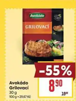 Billa Avokádo Grilovací nabídka