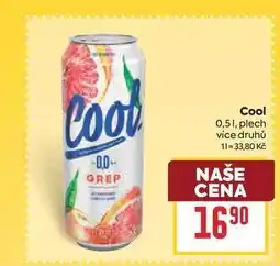 Billa Cool 0,51, plech nabídka