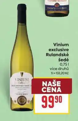 Billa Vinium exclusive Rulandské šedé nabídka