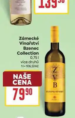 Billa Zámecké Vinařství Bzenec Collection nabídka