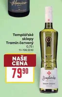 Billa Templářské sklepy Tramín červený nabídka