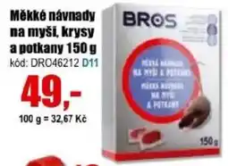 EVA Bros měkké návnady na myši, krysy a potkany nabídka