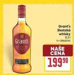 Billa Grant's Skotská whisky nabídka